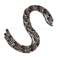 Colliers de perles en jaspe naturel à taches vertes et bleues&nbsp;GG-CBA1E0E-01A