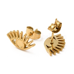 Ионное покрытие (ip) 304 нержавеющая сталь серьги-гвоздики фурнитура STAS-E180-05G