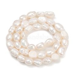 Fili di perle di perle d'acqua dolce coltivate naturali&nbsp;PEAR-P064-20J-03A