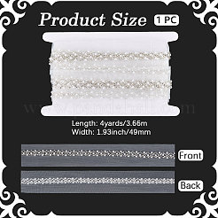 Ruban de dentelle en polyester de 4 mètre&nbsp;SRIB-GF0001-73B-02