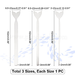3 шт. 3-х стильный браслет из нержавеющей стали в виде рыбьего хвоста с заготовками FIND-UN0001-96P