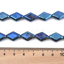 Стеклянные бусины с гальваническим покрытием  EGLA-B010-01A-FR05