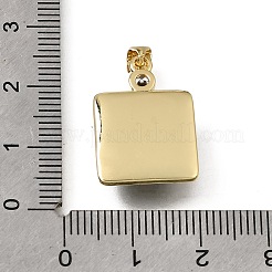 Pendentifs religieux en laiton sertis de micro-pavés de zircone cubique transparente&nbsp;KK-C262-01G-02