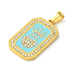 Ionenplattierung (IP) 304 Edelstahlanhänger&nbsp;STAS-C101-08G-03