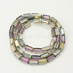Perline di vetro palccato&nbsp;EGLA-J023-12x6mm-WLS15