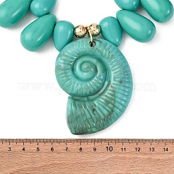 Подвеска из смолы в форме раковины&nbsp;NJEW-Z094-01G