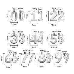 100 шт. 10 подвески из нержавеющей стали 201 STAS-CJ0001-232