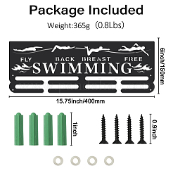 Спортивная тема железная вешалка для медалей настенная стойка для дисплея ODIS-WH0021-564