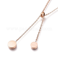 Collares de lazo ajustables de acero inoxidable 304&nbsp;NJEW-I240-12