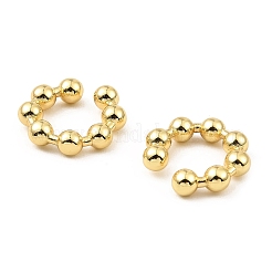 Серьги-каффы из латуни с реечным покрытием&nbsp;LS-EJEW-L261-012G