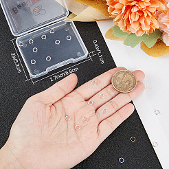 10 шт. 925 разъемных соединительных кольца из стерлингового серебра&nbsp;STER-BBC0007-85B