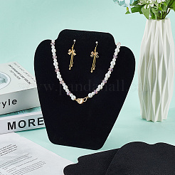 Подставки для ювелирных изделий из бархата и дерева с кружевом NDIS-WH20005-01