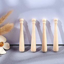 Unfertige halbgebohrte Mini-Naturholzperlen&nbsp;WOOD-OC0001-27B