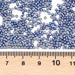 MIYUKIデリカビーズ  シリンダー  日本製シードビーズ  11/0  (db2517)duracoat 亜鉛メッキ マーメイドブルー  1.3x1.6mm  穴：0.8mm  約10000個/袋  50 G /袋&nbsp;SEED-X0054-DB2517