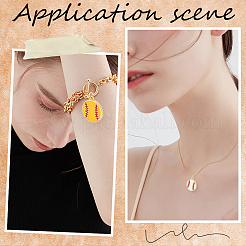 10шт 2 цвета латунные подвески с эмалью&nbsp;KK-BBC0023-15