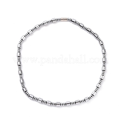 Браслет из бусин из синтетического гематита и латуни с магнитными застежками SJEW-G079-01C