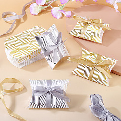 30 набор 2-х цветных коробок для конфет с подушечками из картона и бумаги с горячим тиснением CON-TA0001-29