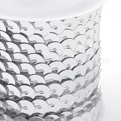 Perle di paillette in plastica ecologica&nbsp;PVC-Q092-6mm-1