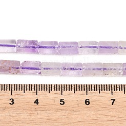天然石アメジストビーズ連売り  コラム  多面カット  7.5~9x5~5.5mm  穴：0.7~0.8mm  約48個/連  15.35''（39センチメートル）&nbsp;G-F832-B04-01A