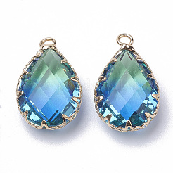 K9 стеклянные имитационные турмалин подвески&nbsp;X-GLAA-Q069-02C