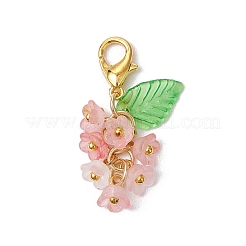 7 pieza de decoración colgante de flores de acrílico esmerilado&nbsp;AC-CJCBD0