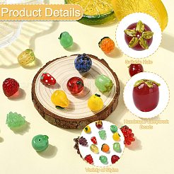 16шт 16 стиля ручной работы бусины лэмпворк&nbsp;LAMP-CJ0002-78