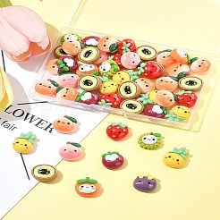 50 шт. непрозрачных кабошонов из мультяшной смолы CRES-FS0001-19