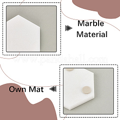 Untersetzer aus natürlichem Marmor&nbsp;AJEW-WH20067-098B