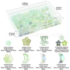 126шт 10 стиля прозрачные стеклянные бусины&nbsp;GLAA-FS0002-37