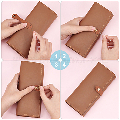 5 комплект 5-х цветных пришивных застежек для кошелька из искусственной кожи&nbsp;FIND-WR0008-18