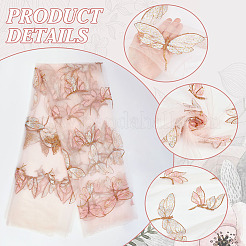 2 Yards Pailletten-Organza-Stoffe&nbsp;DIY-GA0007-73A