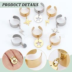 Кольца из нержавеющей стали 304 RJEW-UN00025