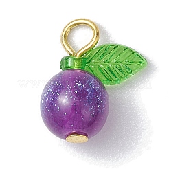 Круглые кулоны из смолы с имитацией кошачьего глаза&nbsp;PALLOY-JF02660-01