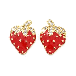 Серьги-гвоздики из циркония EJEW-F895-27C-01G