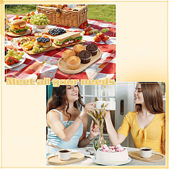 24 dessous de tasse en bambou&nbsp;AJEW-WA0004-49