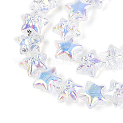 Стеклянные бусины с гальваническим покрытием &nbsp;EGLA-N020-01G