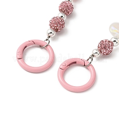 Ремни для сумки с акриловыми бисером в форме сердца AJEW-BA00109