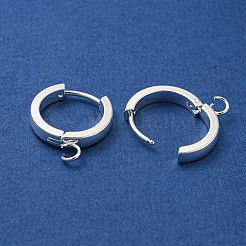 201 boucles d'oreilles créoles en acier inoxydable&nbsp;STAS-A167-01N-S