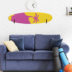 1 soporte de pared antideslizante de madera para tablas de surf.&nbsp;AJEW-DC0004-42