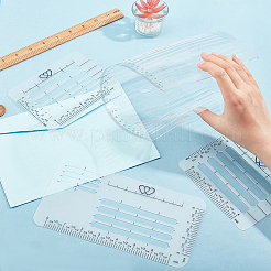 1 набор шаблонов пластиковых поздравительных открыток с изображением домашних животных DIY-PH0021-25