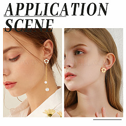 24 шт. 2-цветная фурнитура для сережек-гвоздиков в виде цветка из сплава FIND-HY0001-56