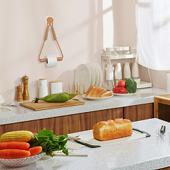 1 шт. деревянных настенных держателей для рулонов бумаги&nbsp;AJEW-FH0006-94