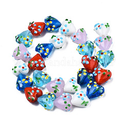 Бусины ручной работы ухабистой бисер нитей LAMP-N029-011A