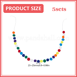 Wollbommelball zum Aufhängen&nbsp;DIY-WH0349-506