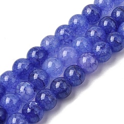 Chapelets de perles en verre craquelé&nbsp;GLAA-F098-05C-11