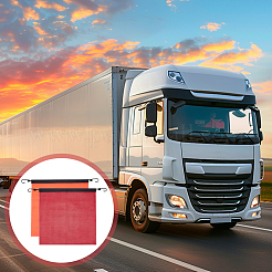 8 шт. 2-х цветные флажки безопасности из ПВХ-сетки с крючком AJEW-OC0013-31