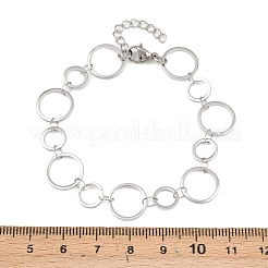 Bracelets à maillons en acier inoxydable 304 pour femmes&nbsp;BJEW-P373-03B-P