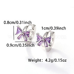 Серьги-кольца из платины 925 пробы с родиевым покрытием MJ7075-1