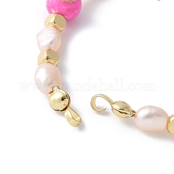 Изготовление браслета из круглых бусин из латуни KK-F892-22G