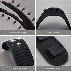 2 шт. 2-цветные накладки на плечевые лямки тактического жилета из брезента&nbsp;AJEW-OC0003-41